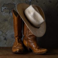 Vintage Cowboy Boots and Hat